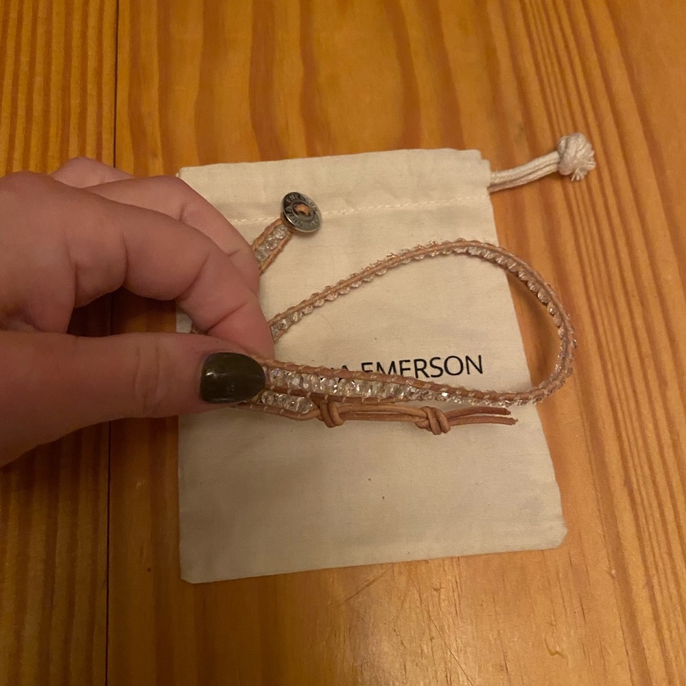 Victoria Emerson clear crystal bracelet